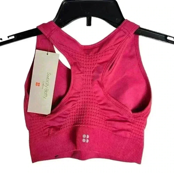 SWEATY Betty Stamina Sports Bra in Tayberry Pink Size Small - Picture 6 of 9